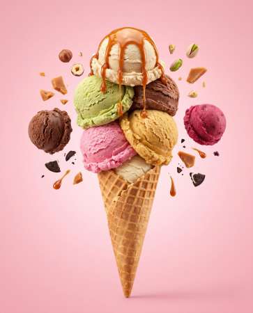 Cornet de glaces gourmandes — La base