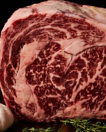 Variété de viande — Zoom : Wagyu marbling